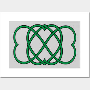 Celtic Knot Heart St Patricks Posters and Art